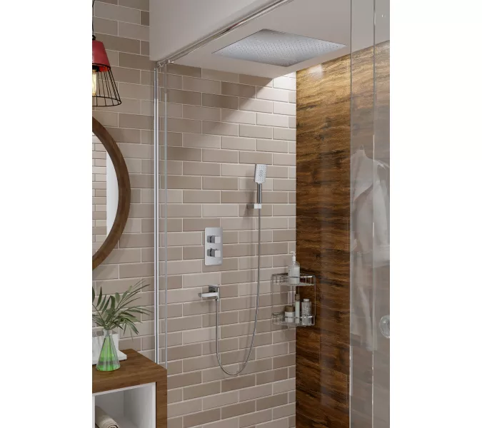 Душевая система встроенная с термостатом Timo Petruma SX-5019, Выбрать цвет: Хром, изображение 2