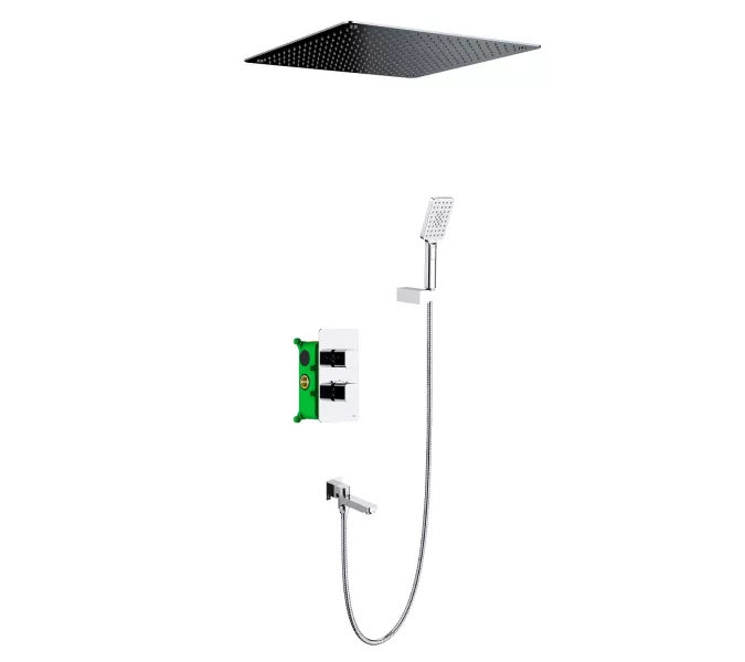 Душевая система встроенная с термостатом Timo Petruma SX-5019, Выбрать цвет: Хром