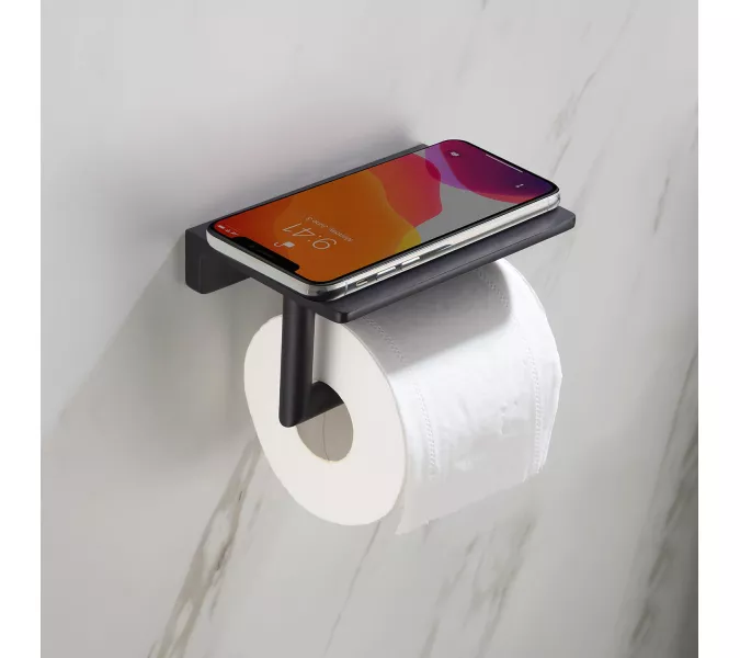 Бумагодержатель Timo Saona 13043, Выбрать цвет: Черный, изображение 3