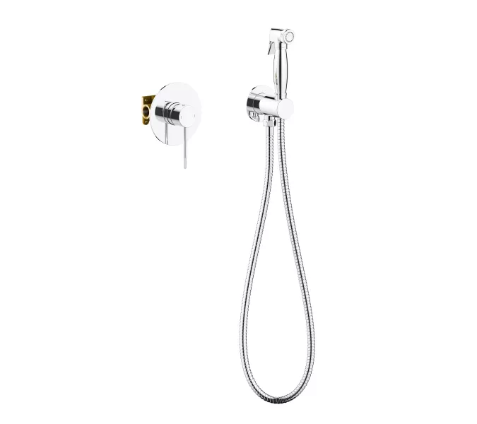 Смеситель встроенный с гигиеническим душем Timo Saona 2389/00SM, Выбрать цвет: Хром