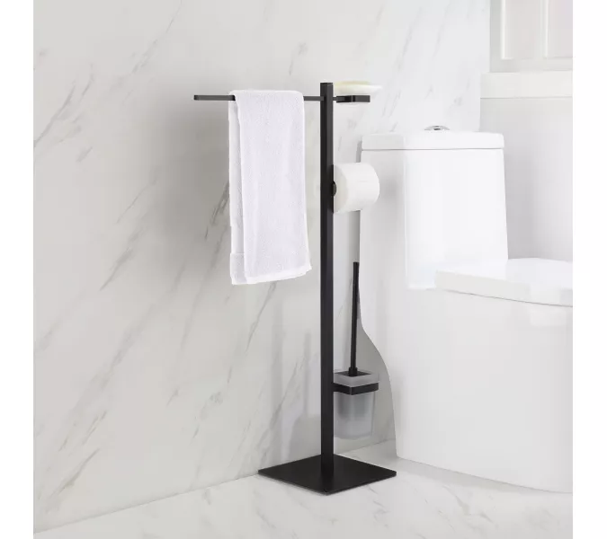 Стойка в ванную комнату Timo Selene, Выбрать цвет: Черный, изображение 3