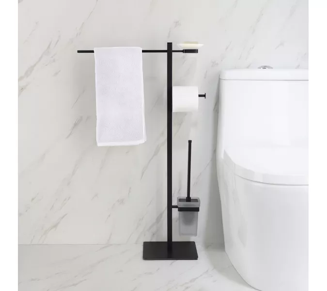 Стойка в ванную комнату Timo Selene, Выбрать цвет: Черный, изображение 2