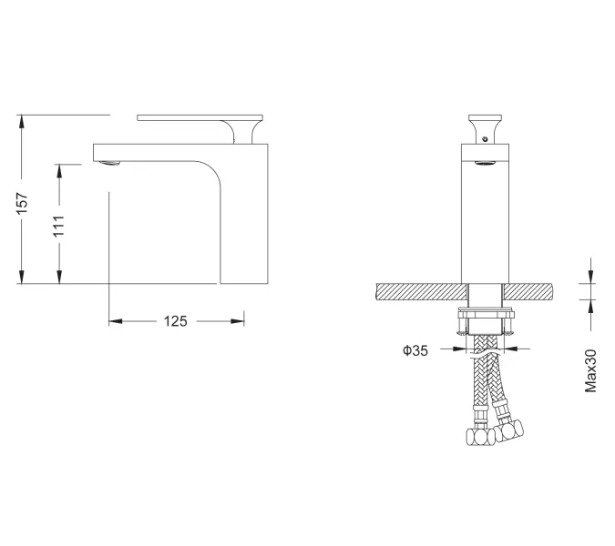 Смеситель для раковины Timo Torne 4361/17F, Выбрать цвет: Золото, изображение 2