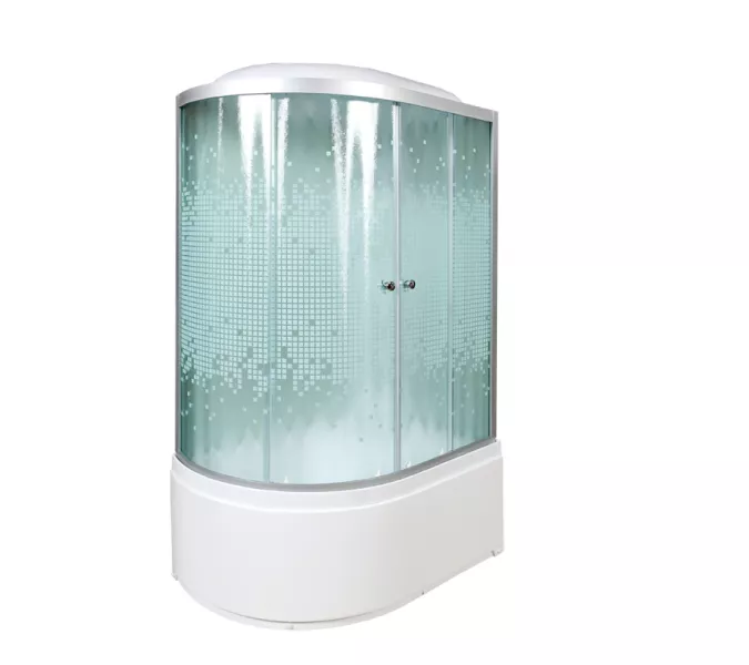 DTO Душевая кабина L920 , с рисунком , хром, 120*80, Ориентация: правая, Комплектация: стандартная, изображение 2