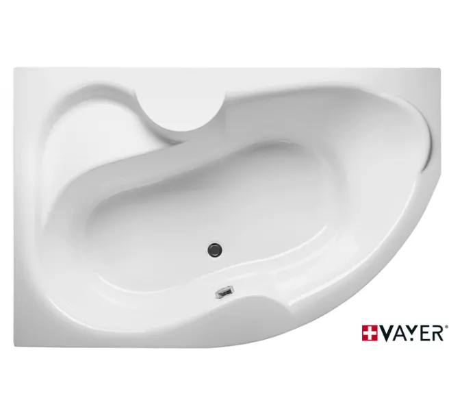 Ванна  акриловая Vayer Azalia, Выбрать размер: 160*105, Ориентация: левая, изображение 4