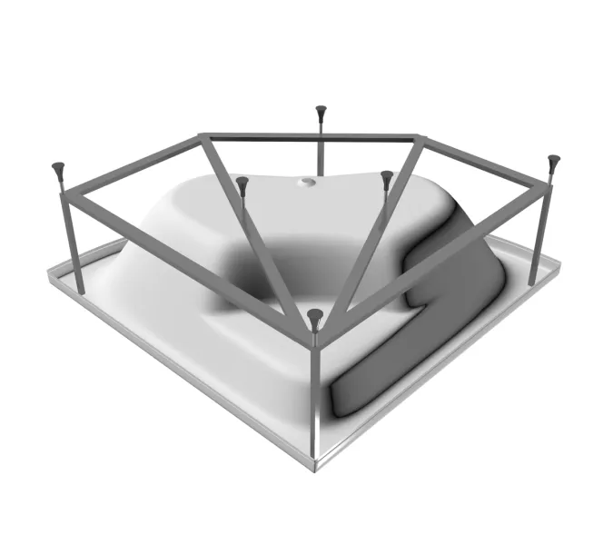 Ванна  акриловая угловая Vayer Boomerang, Выбрать размер: 140*140, изображение 7