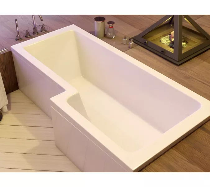 Ванна  акриловая асимметричная Vayer Options, Выбрать размер: 165х85, Ориентация: правая