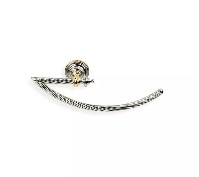 Аксессуары/Комплектующие: Stil Haus Giunone  полотенцедержатель - полукольцо   хром - золото 1 в магазине Акватория