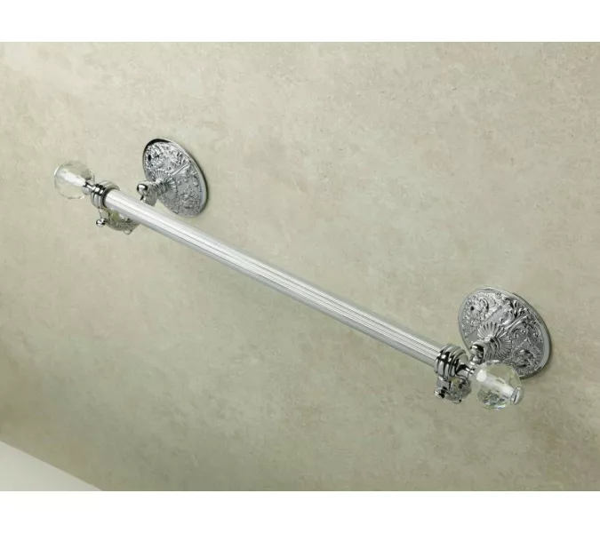 Аксессуары/Комплектующие: Stil Haus Noto Light  полотенцедержатель со стеклом Murano  длина 55 см  хром 1 в магазине Акватория