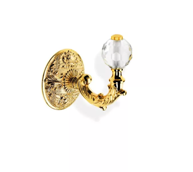 Аксессуары/Комплектующие: Stil Haus Noto Light  крючок со стеклом Murano  хром 1 в магазине Акватория