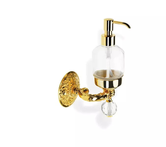 Аксессуары/Комплектующие: Stil Haus Noto Light  настенный дозатор со стеклом Murano  золото 1 в магазине Акватория