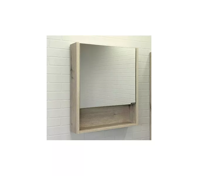 Зеркало-шкаф Comforty Марио, Выбрать размер: 60, Выбрать цвет: Дуб дымчатый, изображение 2