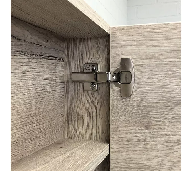 Зеркало-шкаф Comforty Марио, Выбрать размер: 60, Выбрать цвет: Дуб дымчатый, изображение 4