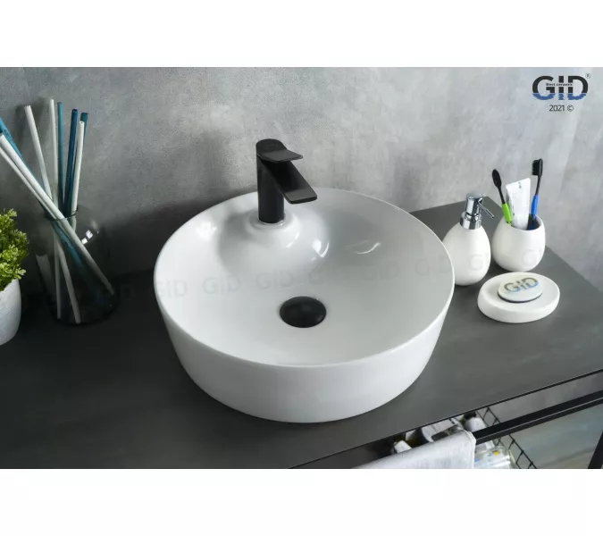 Накладная белая раковина для ванной Gid D1306