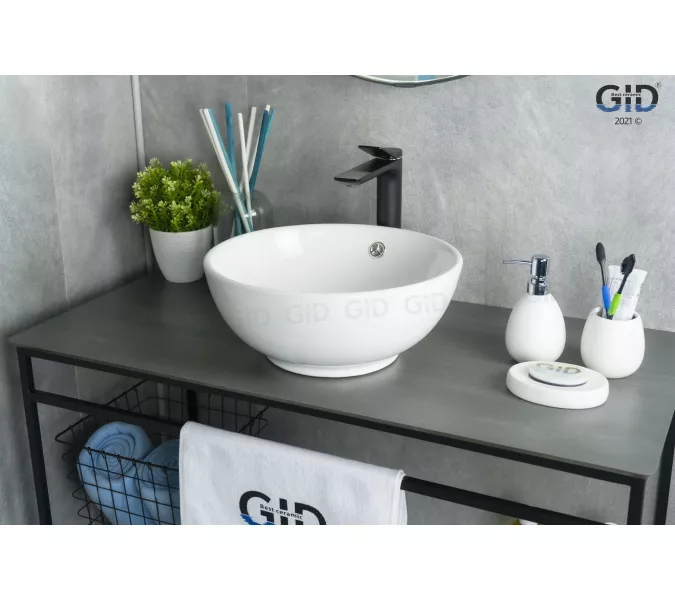 Накладная белая раковина для ванной Gid N9002, изображение 4