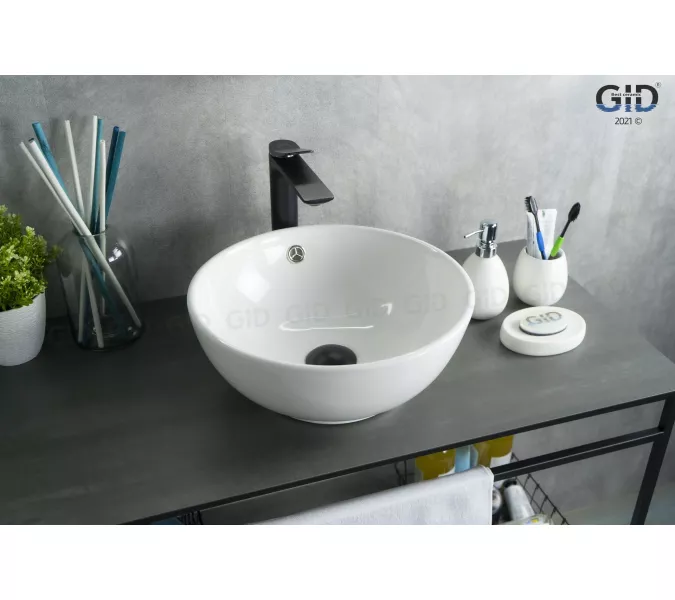 Накладная белая раковина для ванной Gid N9002