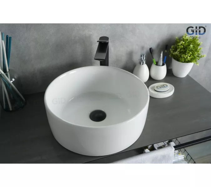 Накладная белая раковина для ванной Gid N9011, Выбрать цвет: Белый, изображение 2
