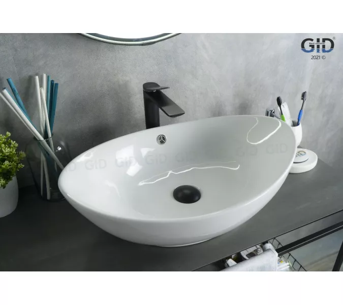 Накладная белая раковина для ванной Gid N9019, изображение 3