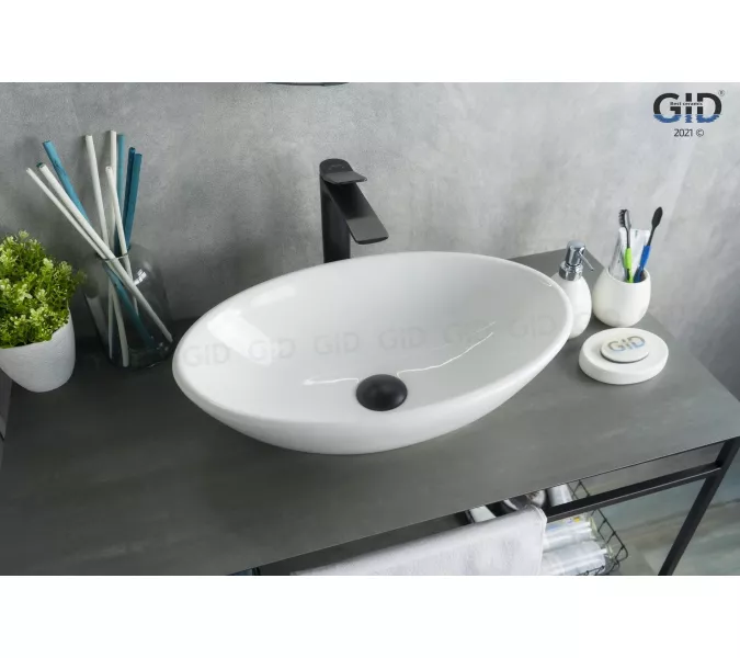 Накладная белая раковина для ванной Gid N9021
