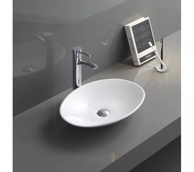 Накладная белая раковина для ванной Gid N9022