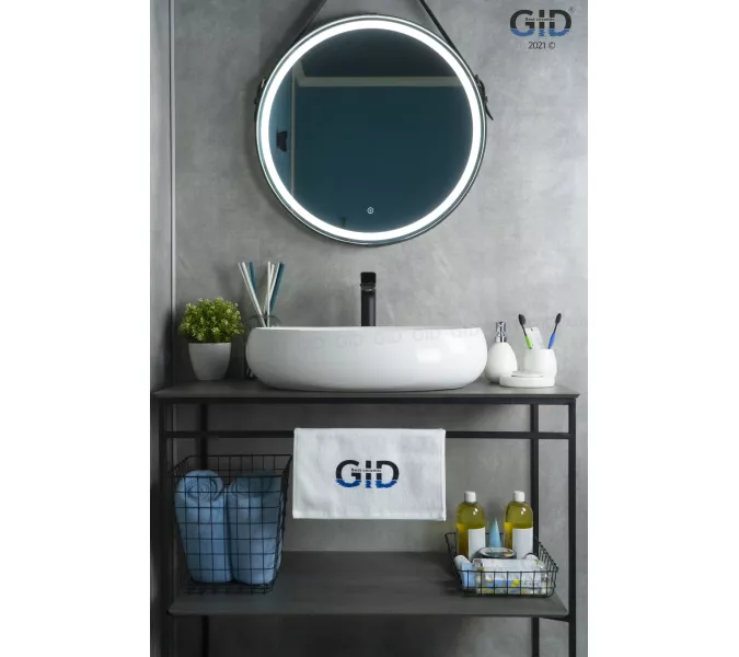 Накладная белая раковина для ванной Gid N9030a, Выбрать цвет: Белый, изображение 3