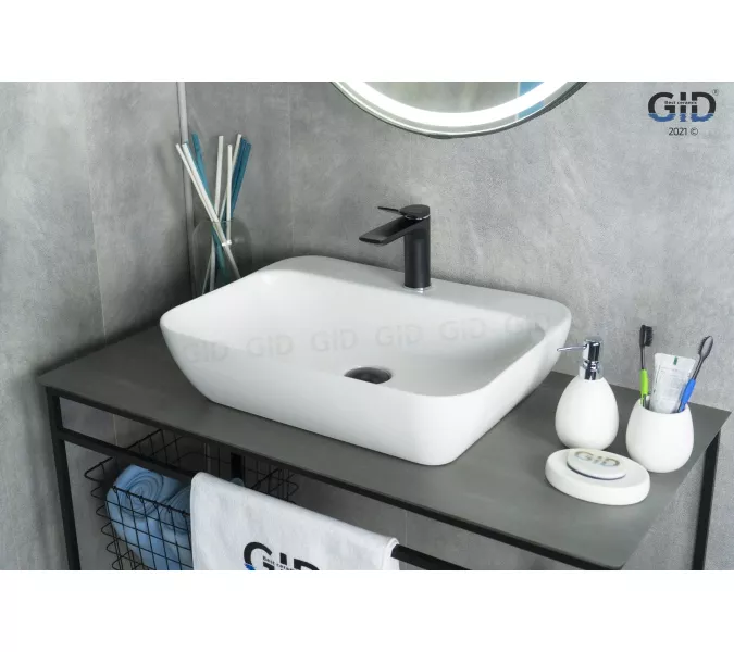 Накладная белая раковина для ванной Gid N9047, изображение 2