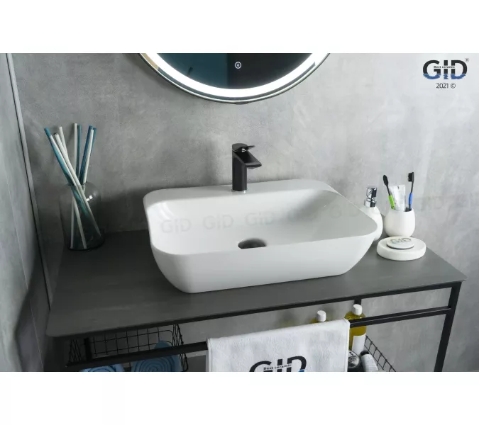 Накладная белая раковина для ванной Gid N9047