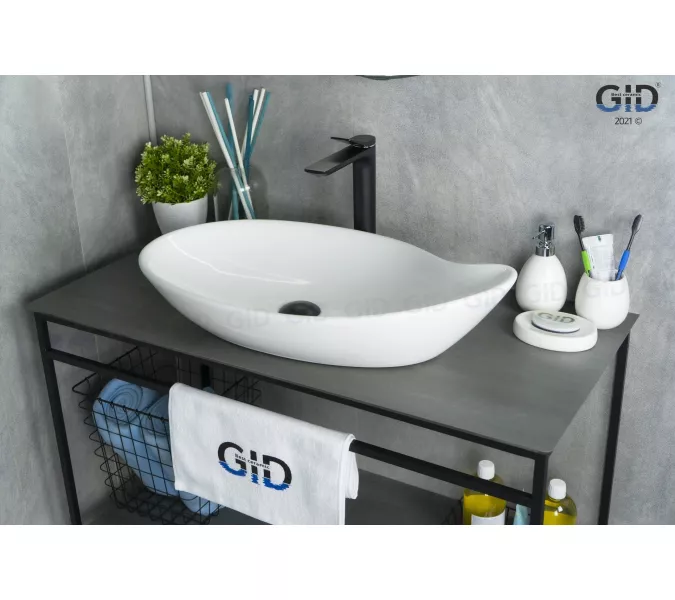 Накладная белая раковина для ванной Gid N9052, изображение 2