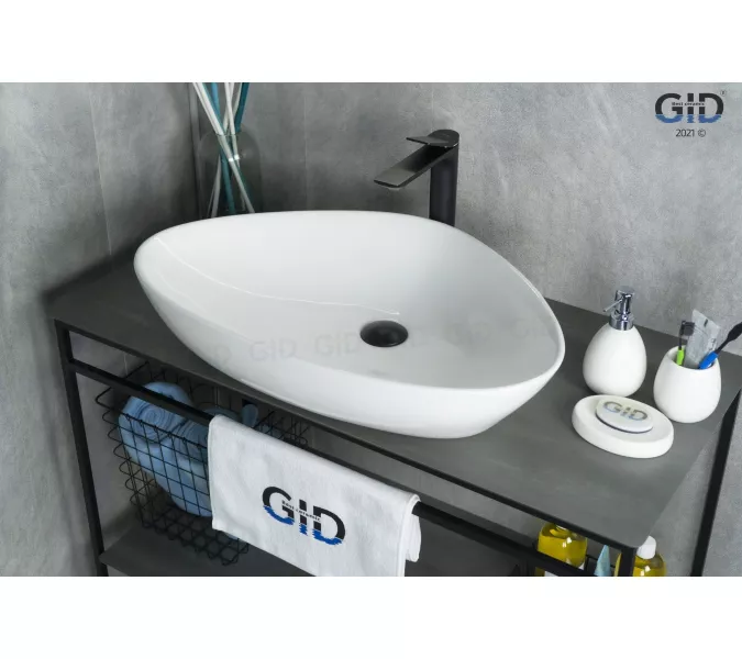 Накладная белая раковина для ванной Gid N9062, изображение 2