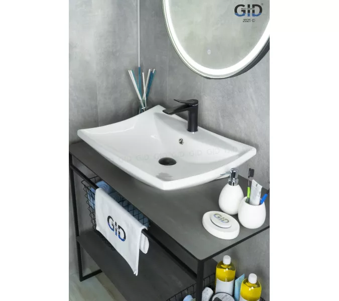 Накладная белая раковина для ванной Gid N9111, изображение 2