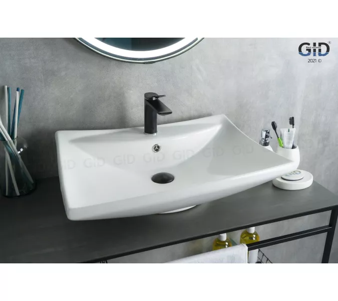 Накладная белая раковина для ванной Gid N9111