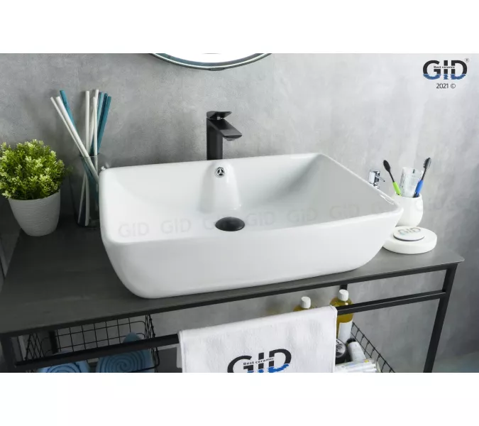 Накладная белая раковина для ванной Gid N9121