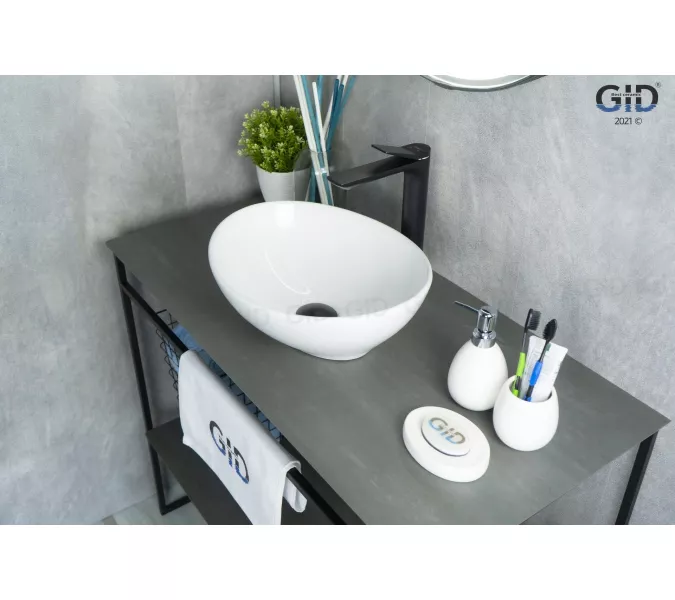 Накладная белая раковина для ванной Gid N9138, изображение 2