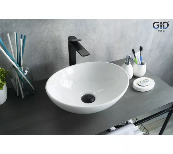 Накладная белая раковина для ванной Gid N9138