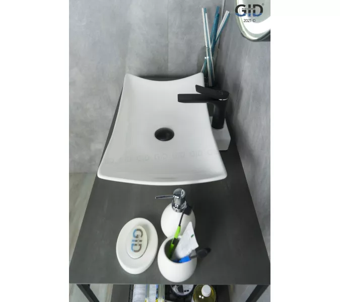 Накладная белая раковина для ванной Gid N9176, изображение 3