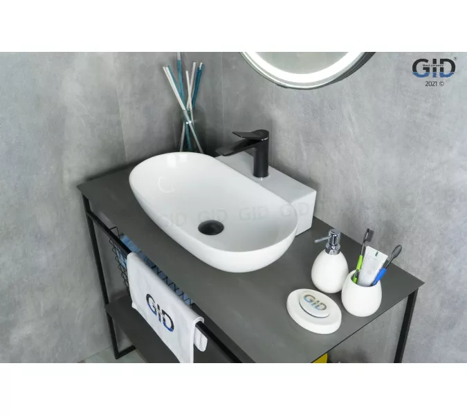 Накладная белая раковина для ванной Gid N9234, изображение 2