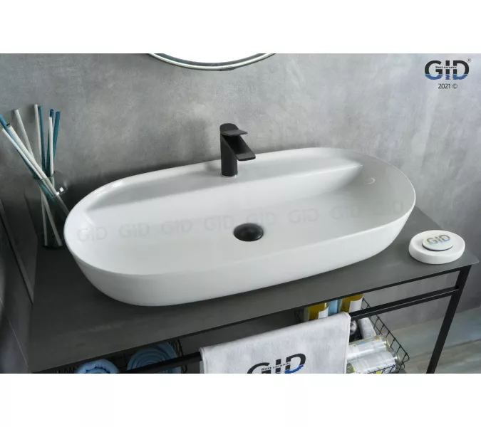 Накладная белая раковина для ванной Gid N9347, изображение 2