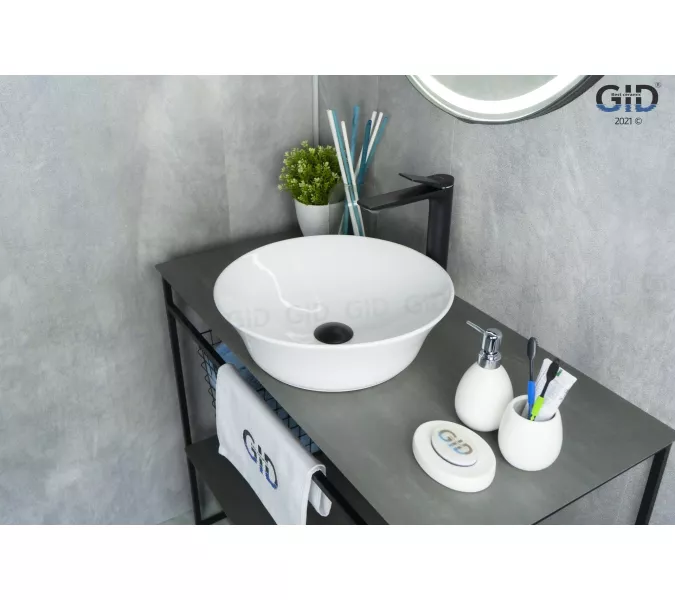 Накладная белая раковина для ванной Gid N9381, изображение 2