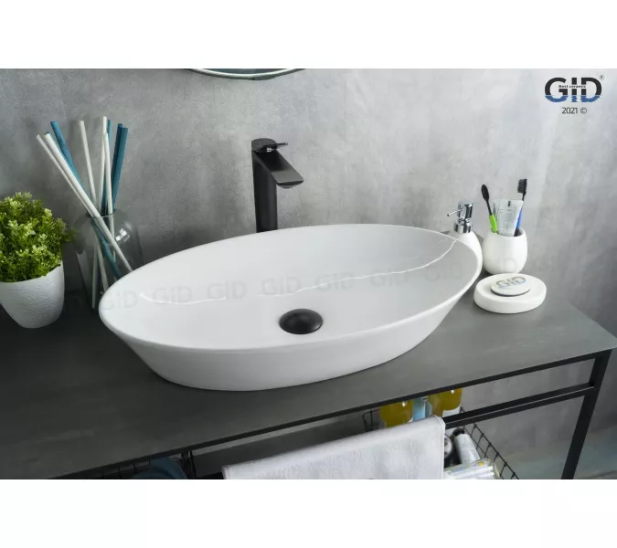 Накладная белая раковина для ванной Gid N9397