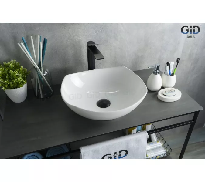 Накладная белая раковина для ванной Gid N9412