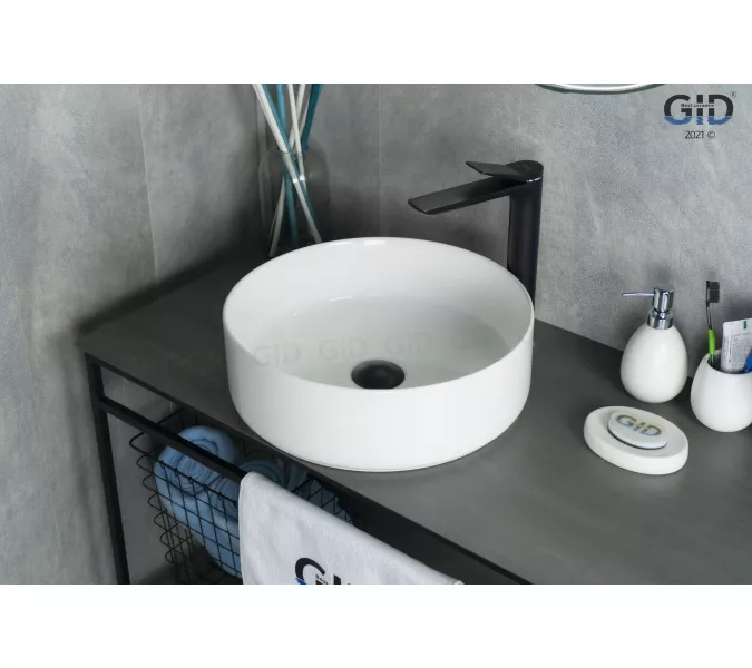 Накладная белая раковина для ванной Gid N9424