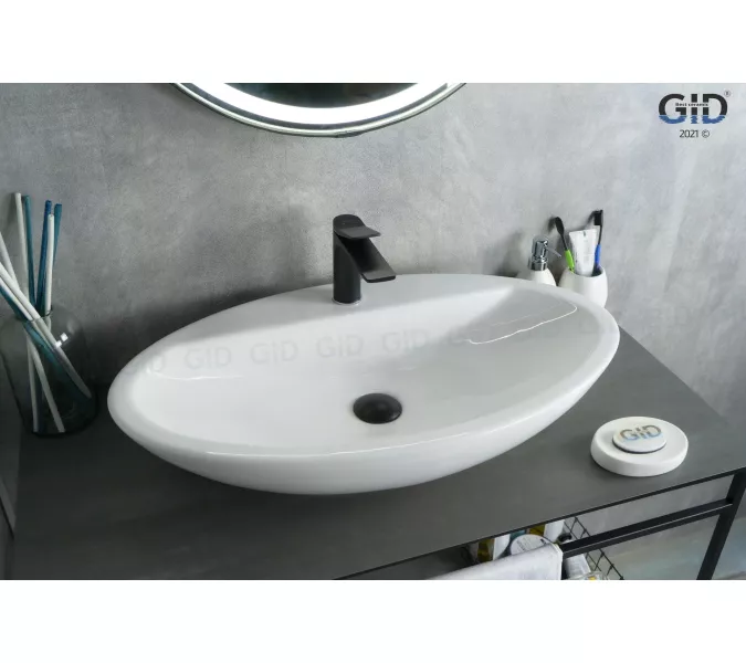 Накладная белая раковина для ванной Gid N9435