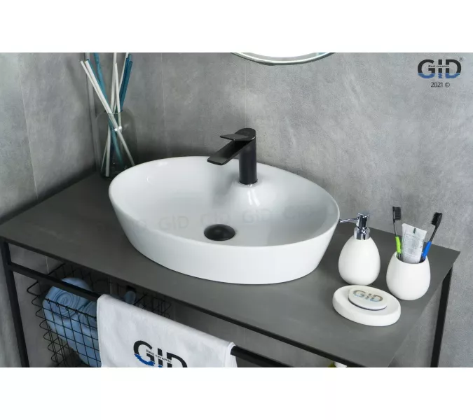 Накладная белая раковина для ванной Gid N9436, изображение 2
