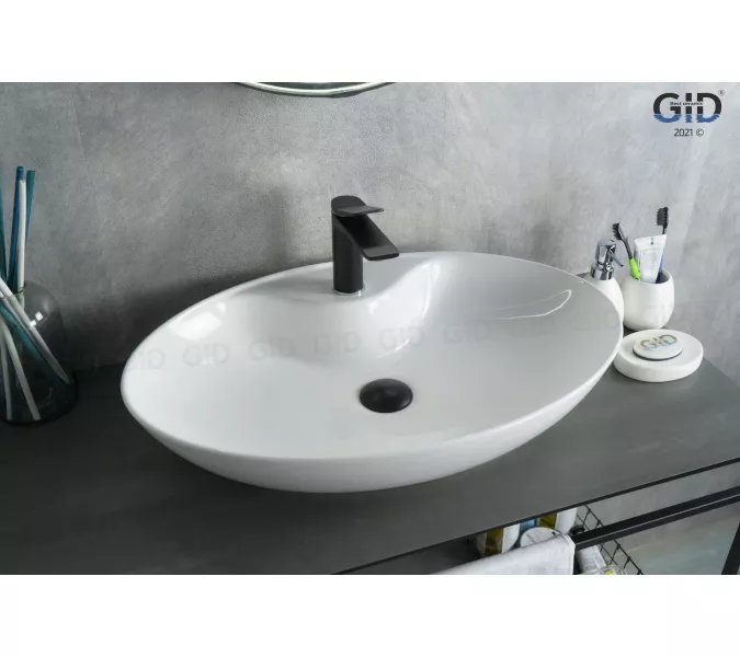 Накладная белая раковина для ванной Gid N9438