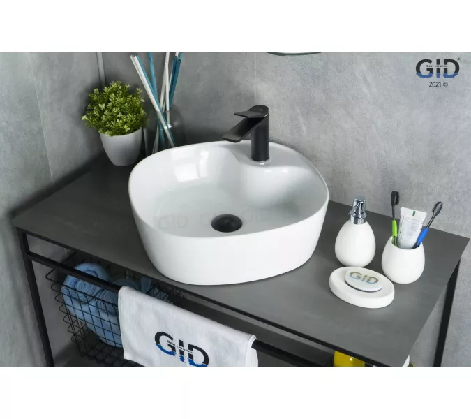 Накладная белая раковина для ванной Gid N9442, изображение 2