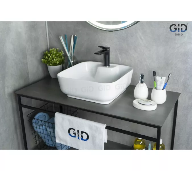 Накладная белая раковина для ванной Gid N9443, изображение 3