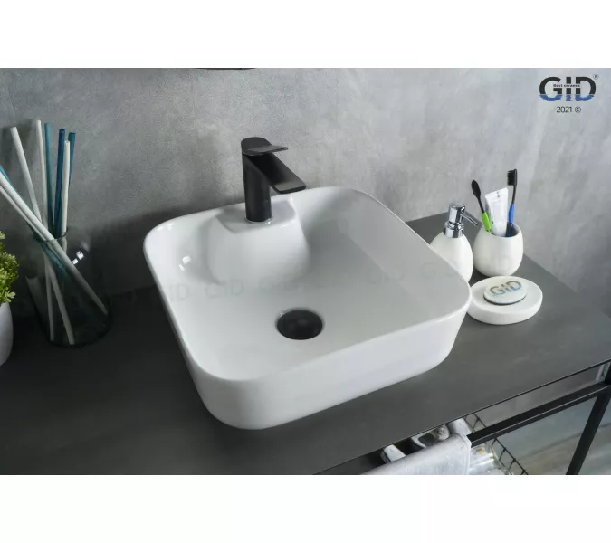 Накладная белая раковина для ванной Gid N9443