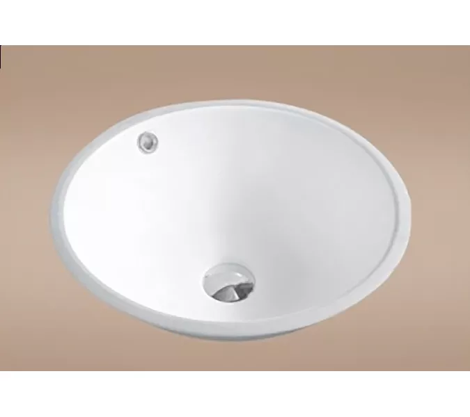 Встраиваемая снизу белая раковина для ванной Gid YJ848, изображение 3