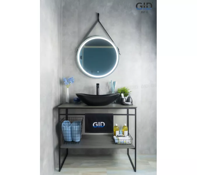 Накладная овальная раковина для ванной Gid Bm9811, Выбрать цвет: Черный матовый, изображение 2