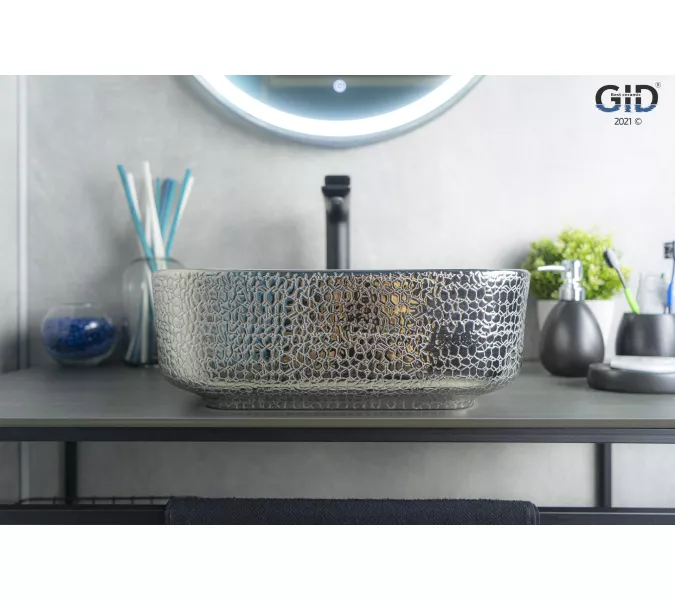Накладная цветная раковина для ванной Gid D1303h020, изображение 2